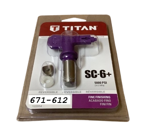 Titan 671-612 SC-6+ 612 Fine Finish Tip